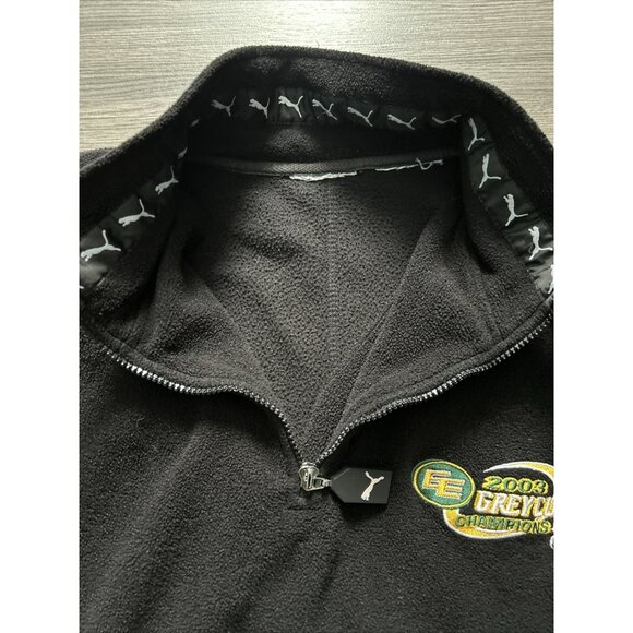PUMA Edmonton Eskimos 2003 Grey Cup Champions Mens XL 1/4 Zip Fleece Jacket VTG - Picture 4 of 9